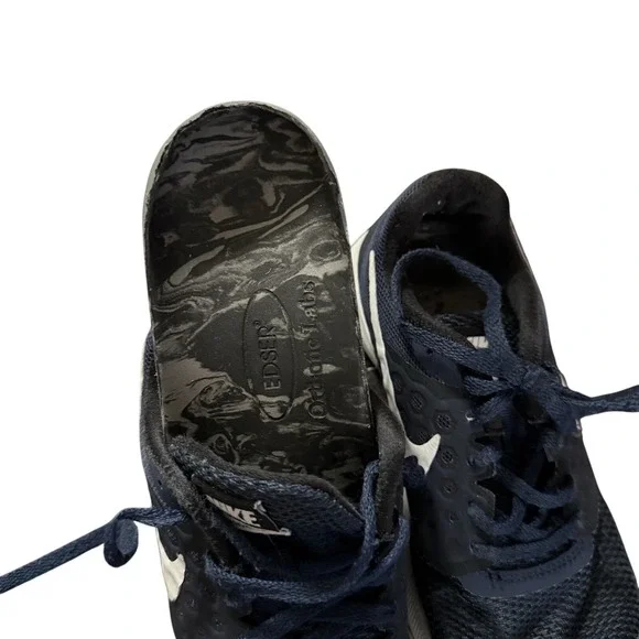 Nike Kids Downshifter 12 Running Shoes Size 5Y Navy Blue White - Picture 6 of 6